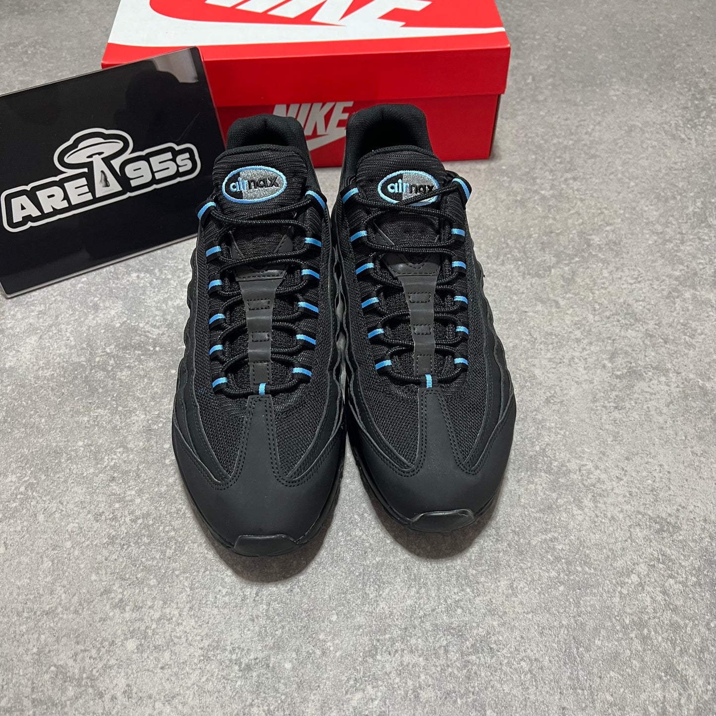 Airmax 95 Black / University Blue UK11.5