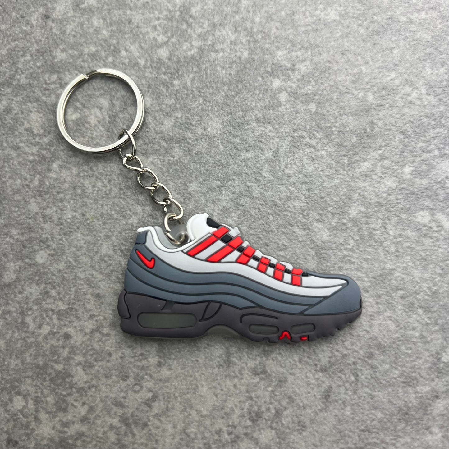 2D Solar Red Keyring