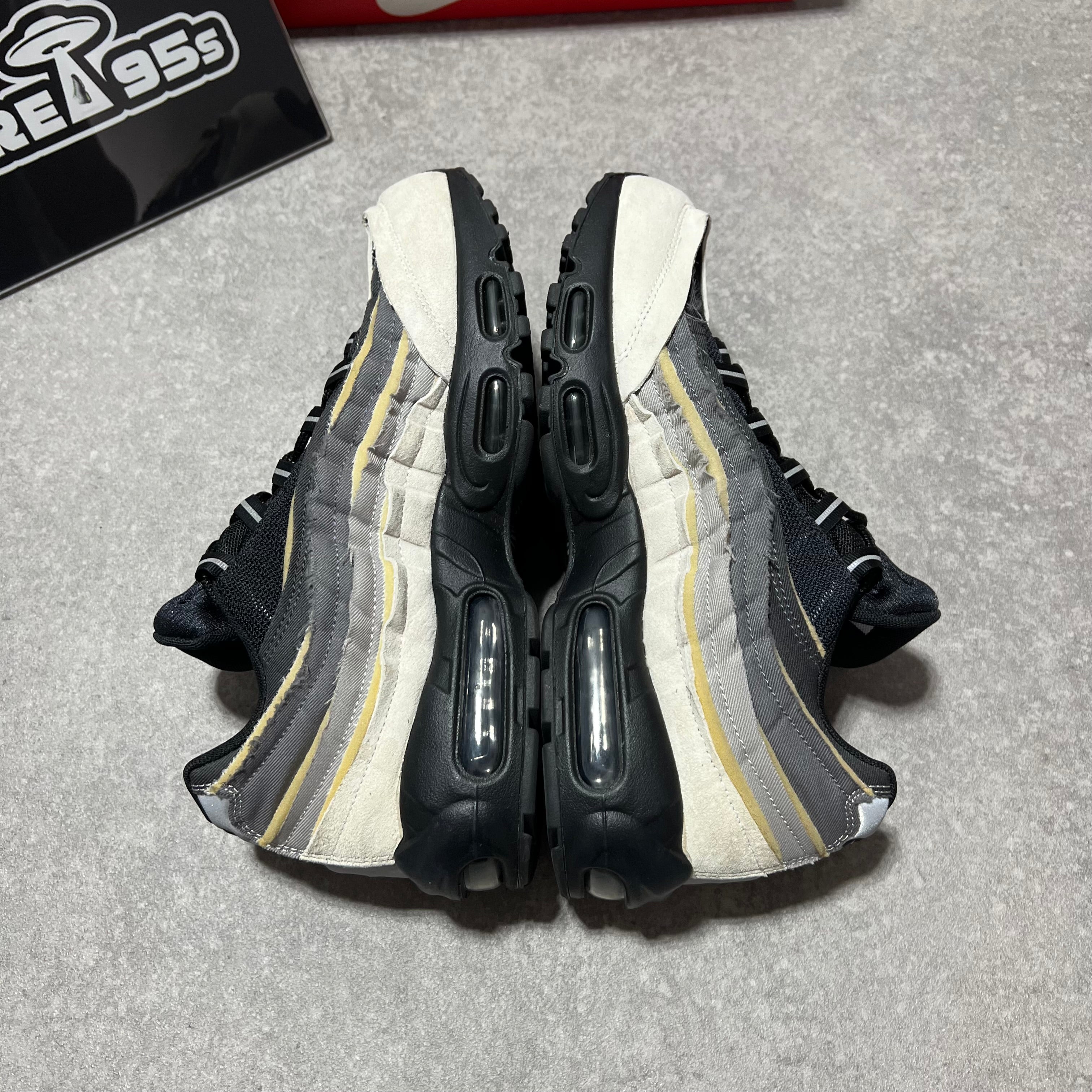 Airmax 95 Comme des Garcons Black Grey    UK9