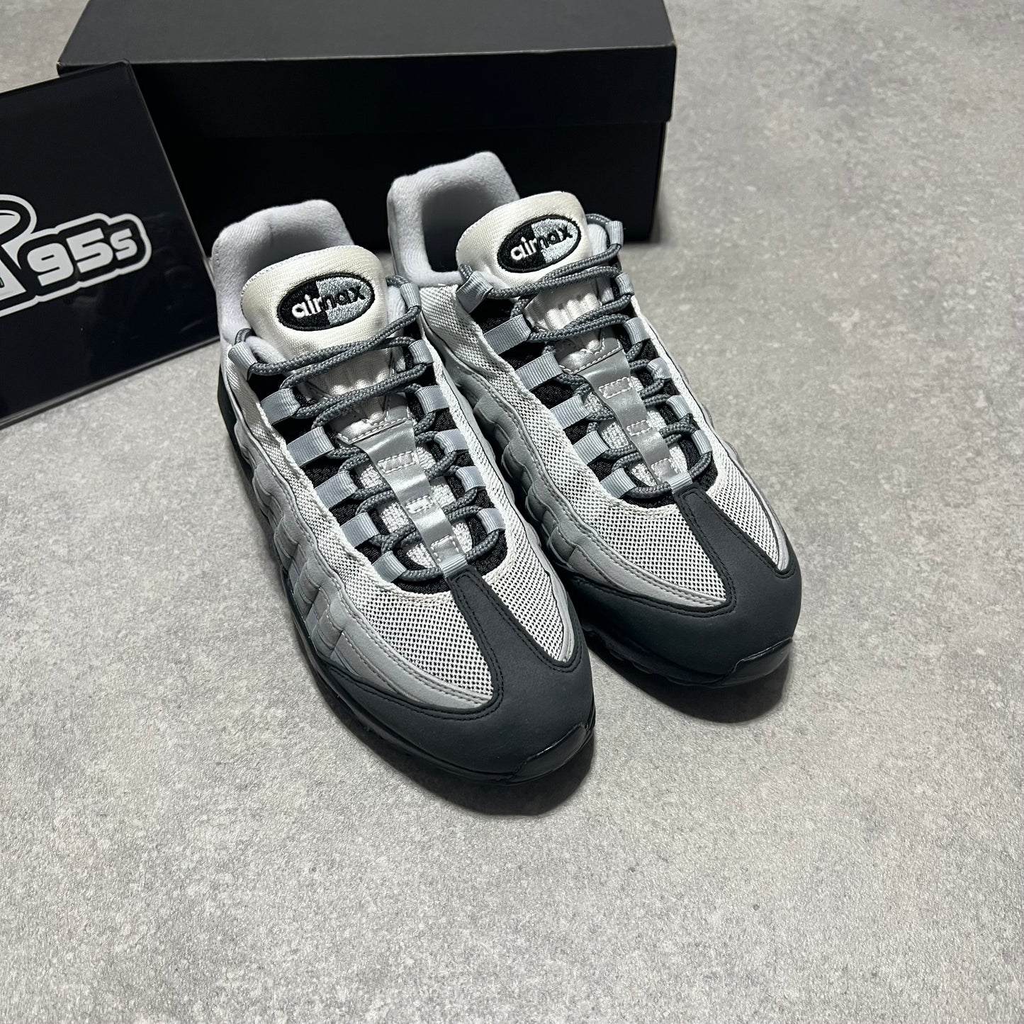 Airmax 95 Nike ID Grey Gradient        UK7