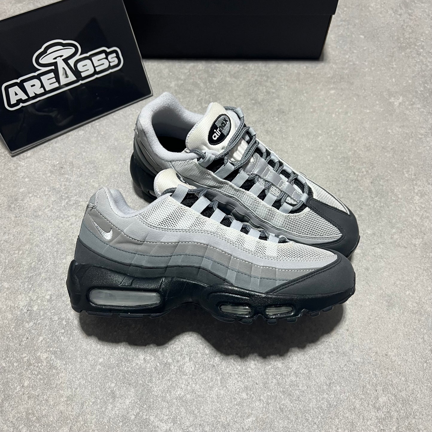 Airmax 95 Nike ID Grey Gradient        UK7