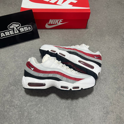 Airmax 95 White / Varsity Red         UK8