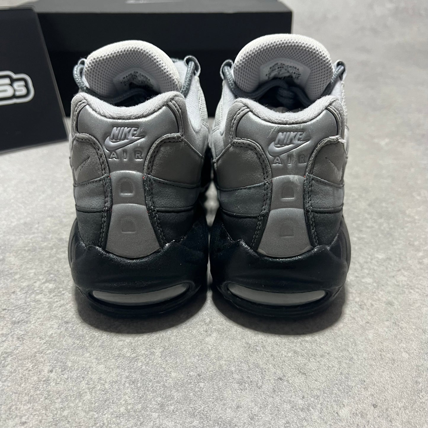 Airmax 95 Nike ID Grey Gradient        UK7