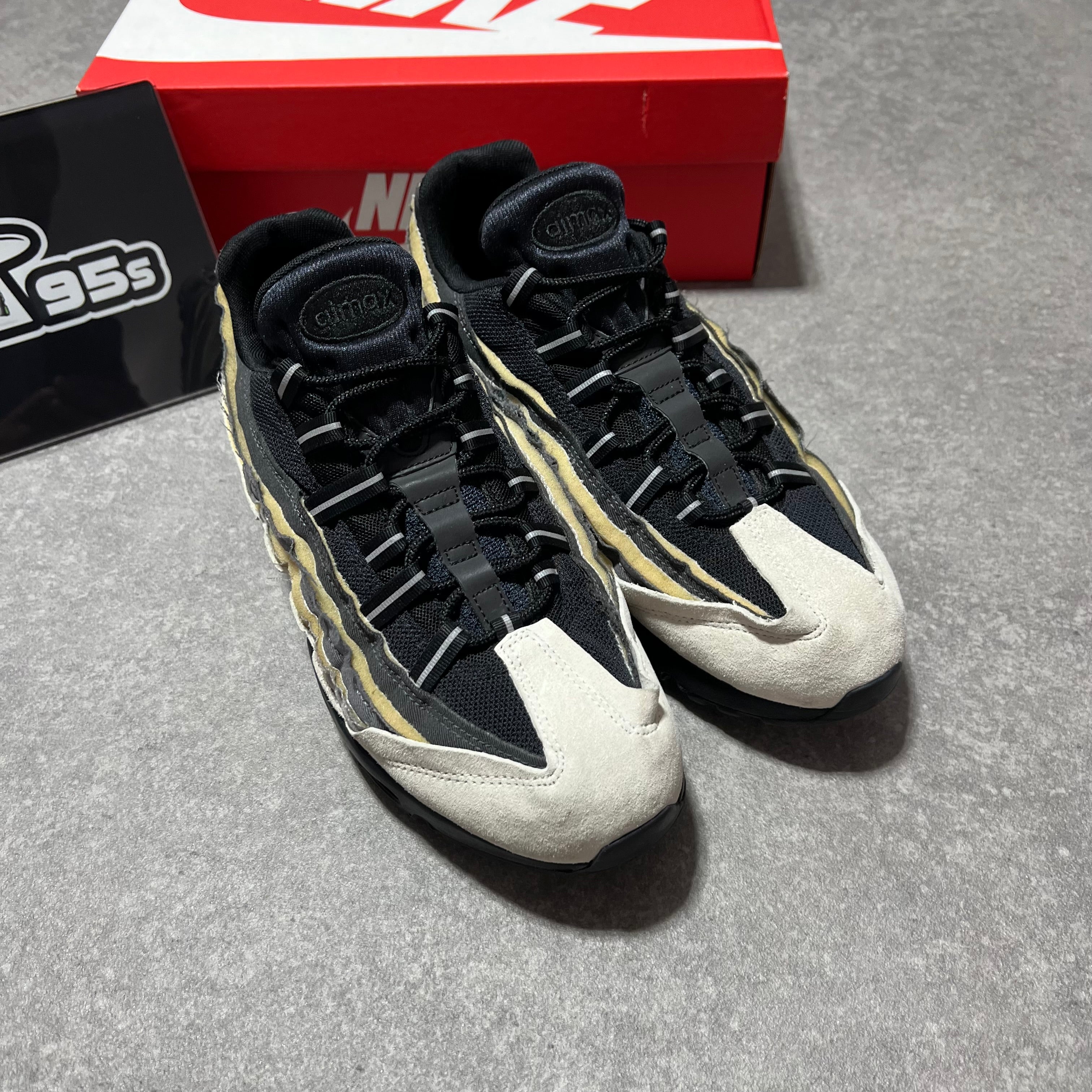 Airmax 95 Comme des Garcons Black Grey    UK9