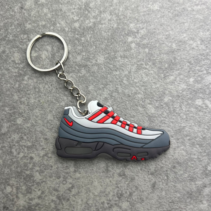 2D Solar Red Keyring